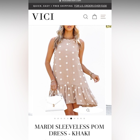 Blu Pepper Dresses & Skirts - Blu Pepper Polka Dot Dress - Size L